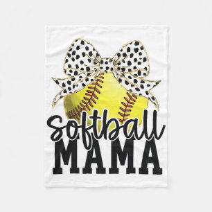 Softll Mum Coquette Bow Sell Mum Mother's Day Fleece Blanket