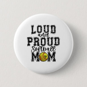 Softll Mum Loud Proud Softll Mama University Colle 6 Cm Round Badge