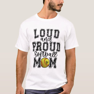 Softll Mum Loud Proud Softll Mama University Colle T-Shirt