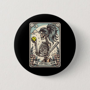 Softll Mum Tarot Card Skeleton Softll Mama Mothers 6 Cm Round Badge