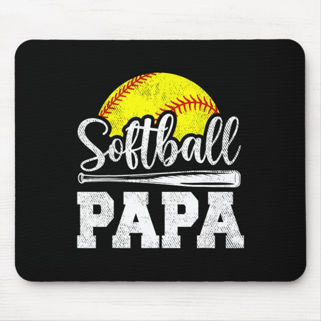Softll Papa Softll Player Game Day Father&# s Day Mouse Mat (Front)