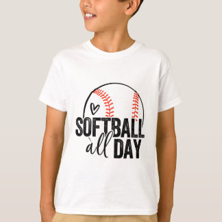 Softll Player Teen Girls Women Men Softll Lover T-Shirt