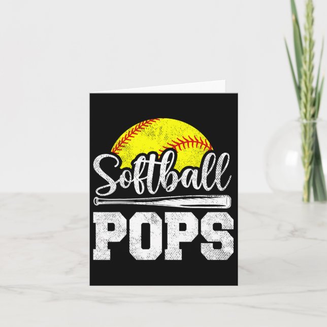 Softll Pops Softll Player Game Day Father&# s Day Card (Front)