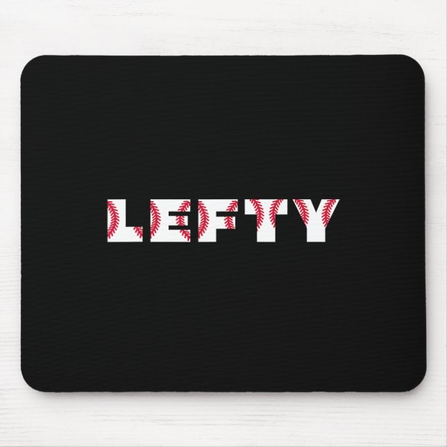 Softll Sell Lefty Left Handed Pitcher Thrower Retr Mouse Mat (Front)
