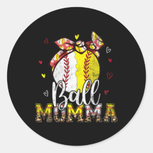 Softll Sell Ll Momma Ndana Leopard Mothers Day Classic Round Sticker