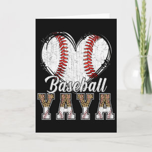 Softll Sell Yaya Heart Leopard Print Mother's Day  Card