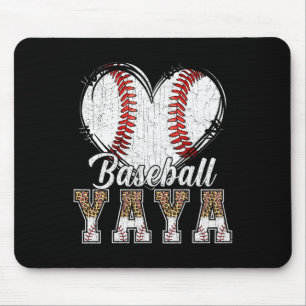 Softll Sell Yaya Heart Leopard Print Mother's Day Mouse Mat