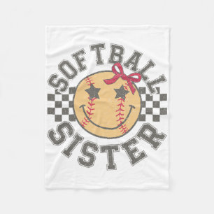 Softll Sister Coquette Bow Softll Sister Game Day Fleece Blanket