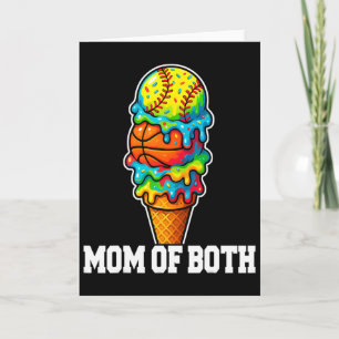 Softll Sketll Mom Ice Cream Drip Summer Game Day Card