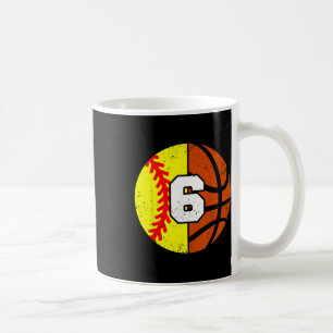 Softll Sketll Number 6 Jersey Funny 6th Birthday Coffee Mug