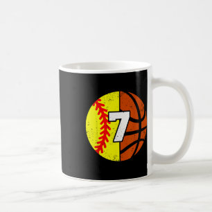 Softll Sketll Number 7 Jersey Funny 7th Birthday Coffee Mug