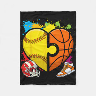 Softll Sketll - Sketll Dad Softll Mom _1 Fleece Blanket