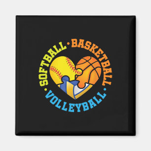 Softll Sketll Volleyll Magnet