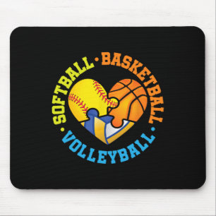 Softll Sketll Volleyll Mouse Mat