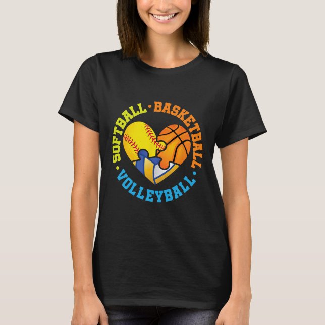 Softll Sketll Volleyll  T-Shirt (Front)