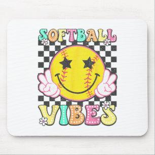 Softll Vibes Softll Retro Groovy Game Day Girls Wo Mouse Mat