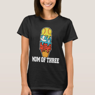 Softll Volleyll Sketll Mom Ice Cream Summer Game D T-Shirt