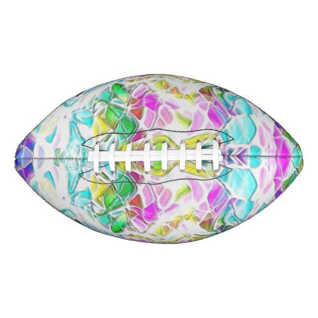 Softly coloured abstract shapes in milk stew american football (Front)