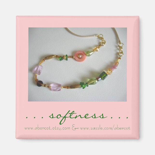 Softness of Beaded Necklace Magnet (Front)