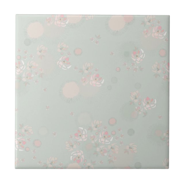 Softness Tea Roses Tile (Front)