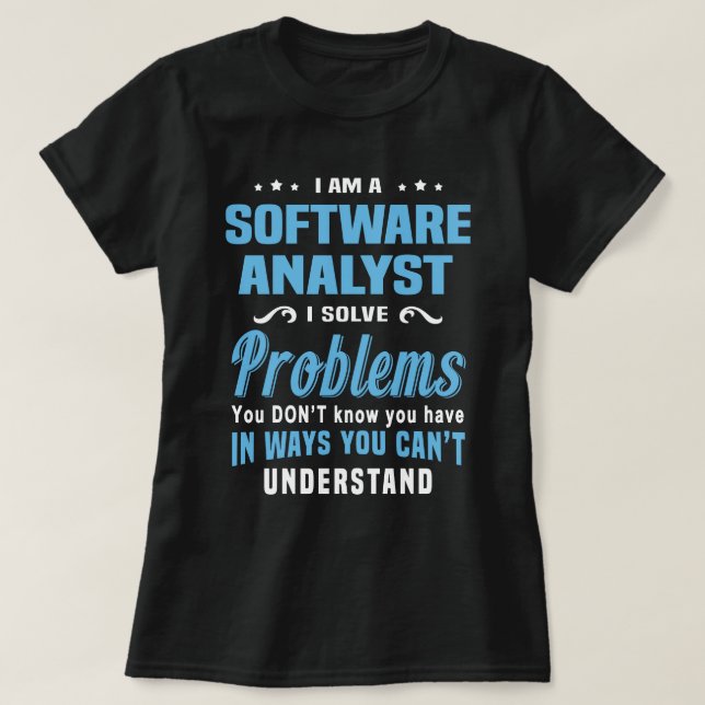 Software Analyst T-Shirt (Design Front)