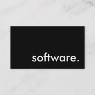 software. business card