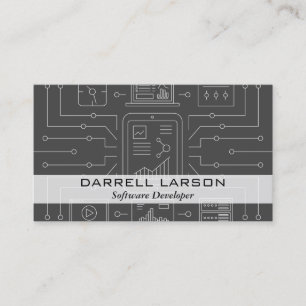 Software Coder   Developer Technology Business Card