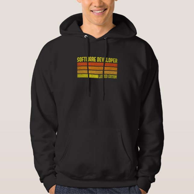 Software Developer Computer Engineer Nerd Job Titl Hoodie (Front)