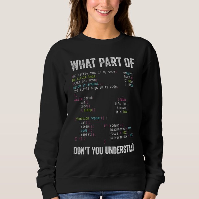 Software Developer Computer Engineer Nerd   Progra Sweatshirt (Front)