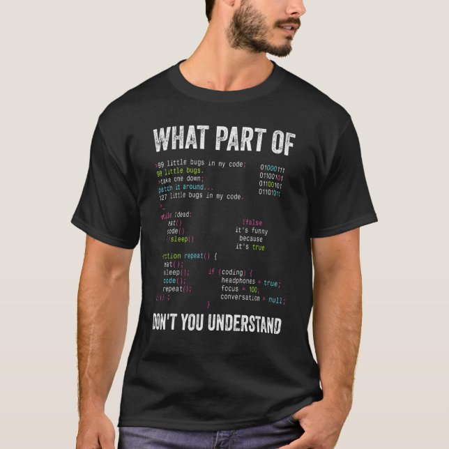 Software Developer Computer Engineer Nerd   Progra T-Shirt (Front)