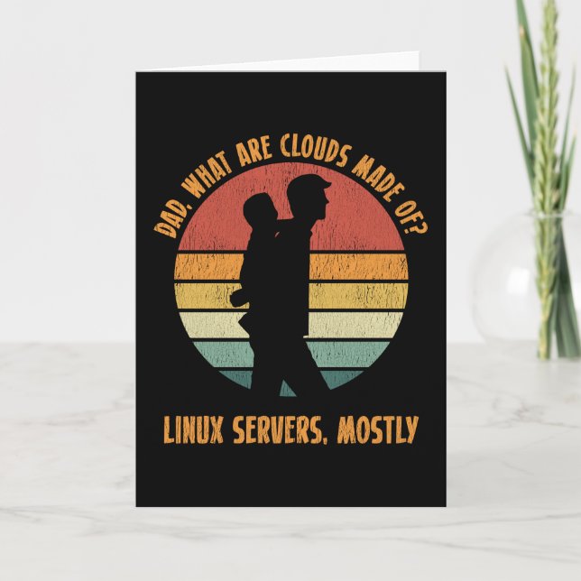 Software Developer Computer Programmer Dad Card (Front)