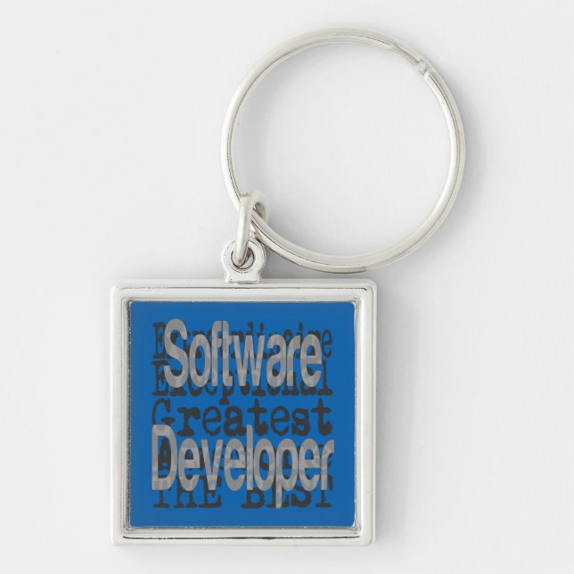 Software Developer Extraordinaire Key Ring (Front)