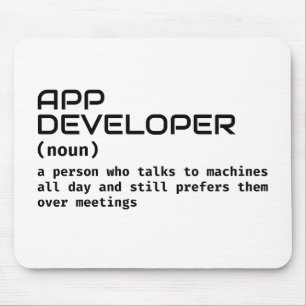 Software Developer - Funny Definition Mouse Mat