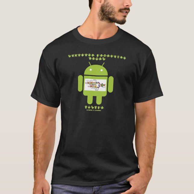 Software Developer Genes Inside (Bug Droid) T-Shirt (Front)