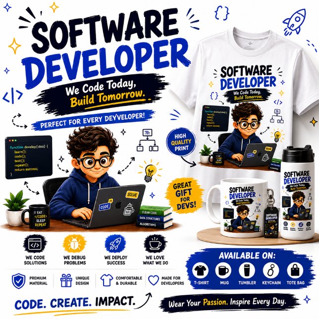 Software Developer Gift Design | Funny Coding Love Tri-Blend Shirt (Creator Uploaded)