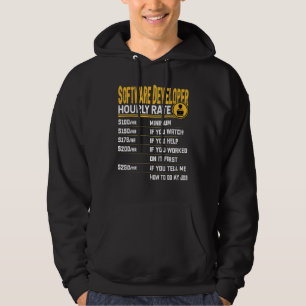 Software Developer Hourly Rate Software Programm Hoodie