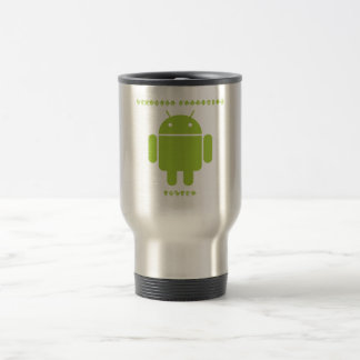 Software Developer Inside (Bug Droid Font Letters) Travel Mug