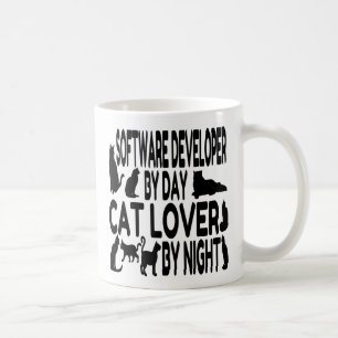 Software Developer Loves Cats Coffee Mug