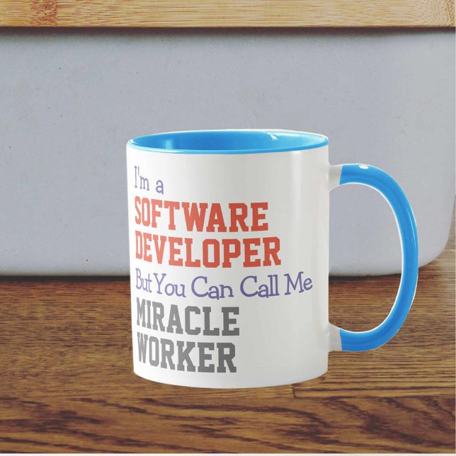 Software Developer Miracle Worker Mug (Creator Uploaded)