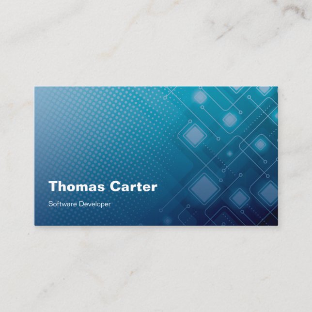 Software Developer Programer International Card (Front)