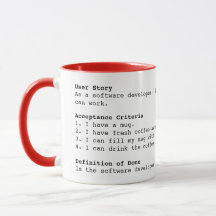 Software Developer User Story Agile Scrum Mug