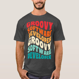 Software Developer Vintage Retro 60s 70s 80s Vibes T-Shirt