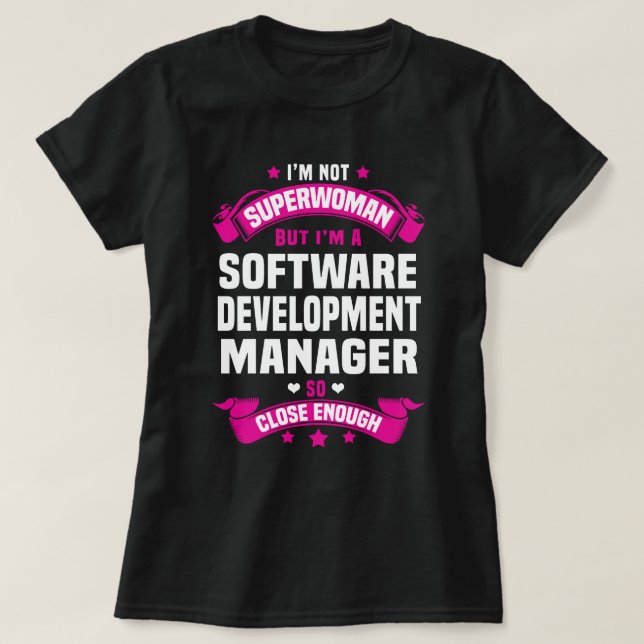 Software Development Manager T-Shirt (Design Front)