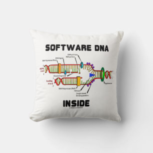 Software DNA Inside DNA Replication Humour Cushion
