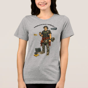 Software Engineer Coder Who Goes Skateboarding URM Tri-Blend Shirt