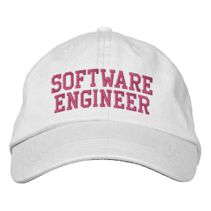 Software Engineer Computer Programmer Typography Embroidered Hat
