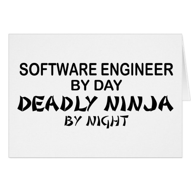 Software Engineer Deadly Ninja (Front Horizontal)