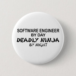 Software Engineer Deadly Ninja 6 Cm Round Badge
