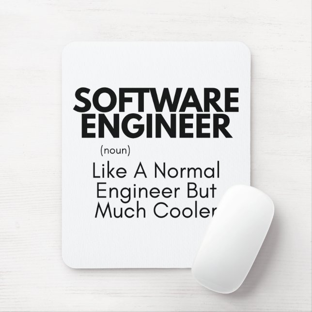 Software Engineer, funny Engineering  Mouse Mat (With Mouse)