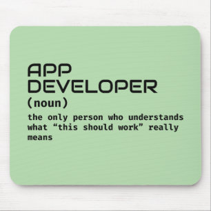 Software Engineer - Funny Job Definition Mouse Mat